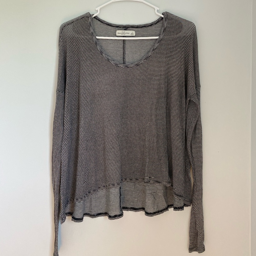 Black and white long sleeve